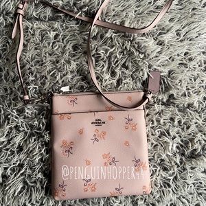 Floral Coach Crossbody Bag